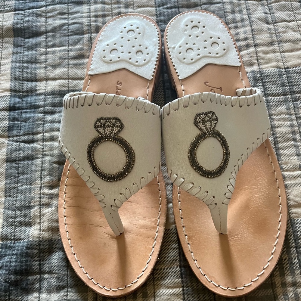 💍 Jack Rodgers Engagement Ring Sandals. 9